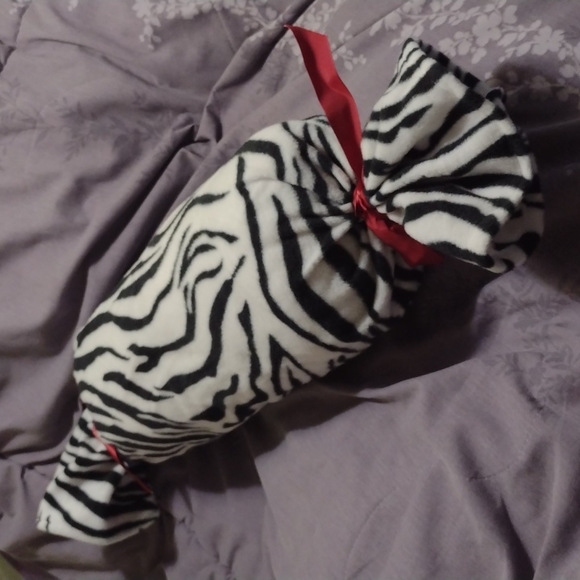 Handmade Large Zebra Print Neck Pillow - Picture 2 of 2